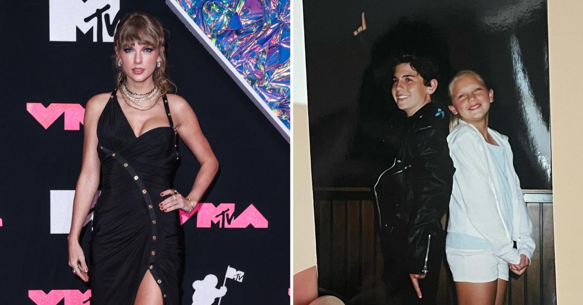 taylor swifts old friend photos playing sandy  production grease