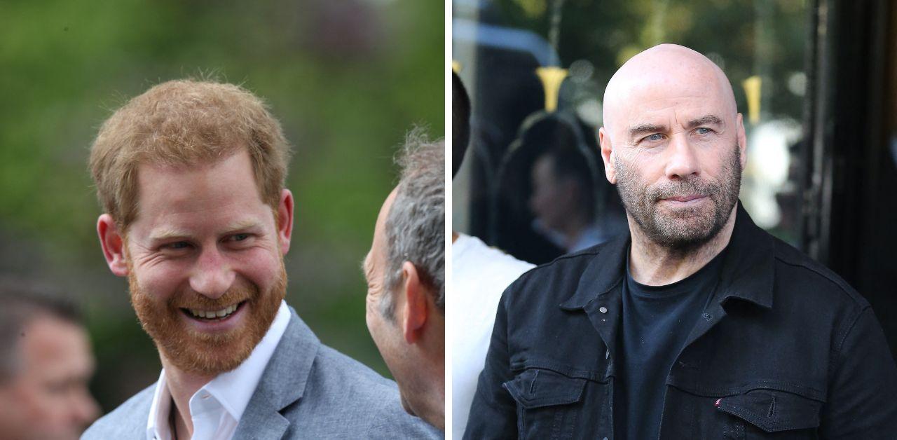 john travolta driving force prince harry being living legend