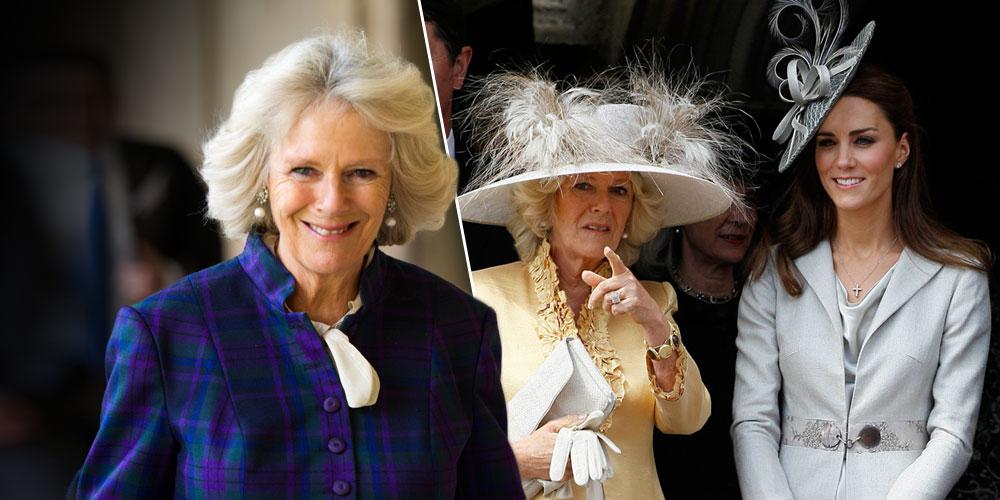 Camilla Parker-Bowles with split photo of Camilla and Kate Middleton Story Kate Simpleton